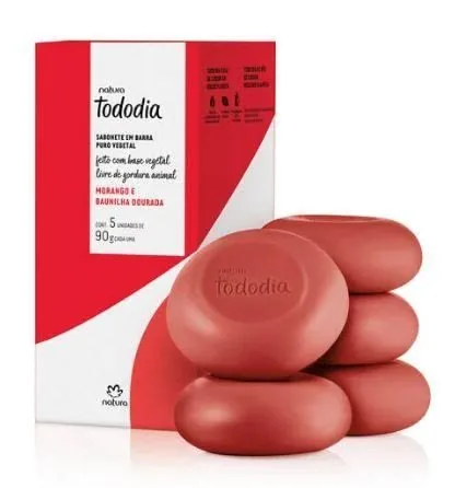 Jabones en Barra Tododia Fresa y Vainilla (5x90g)